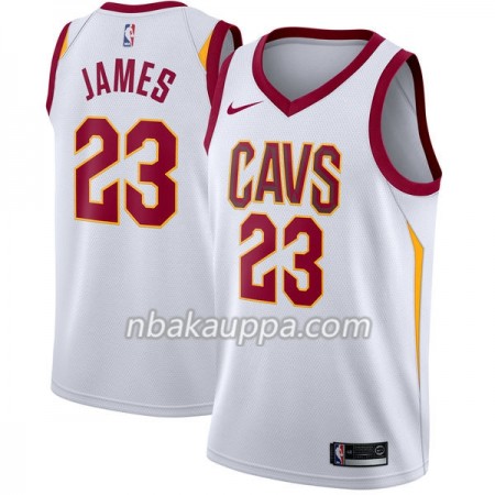 Cleveland Cavaliers LeBron James 23 Nike 2017-18 Valkoinen Pelipaidat Swingman - Miesten